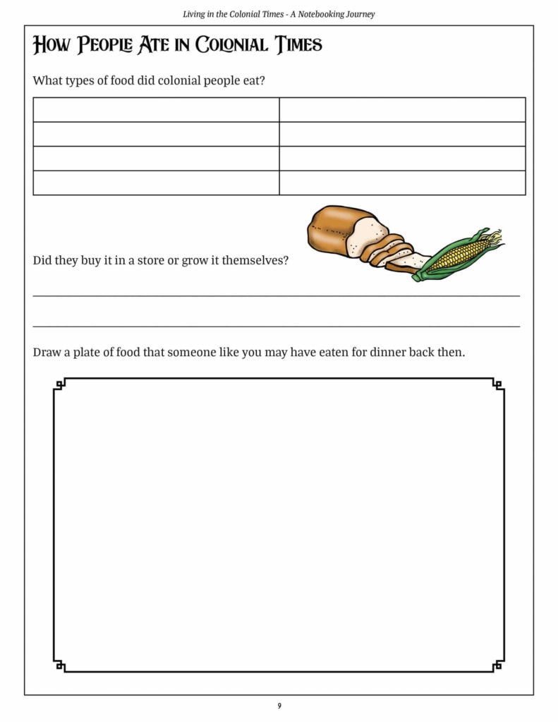 Living in Colonial Times - A Notebooking Journey Through History