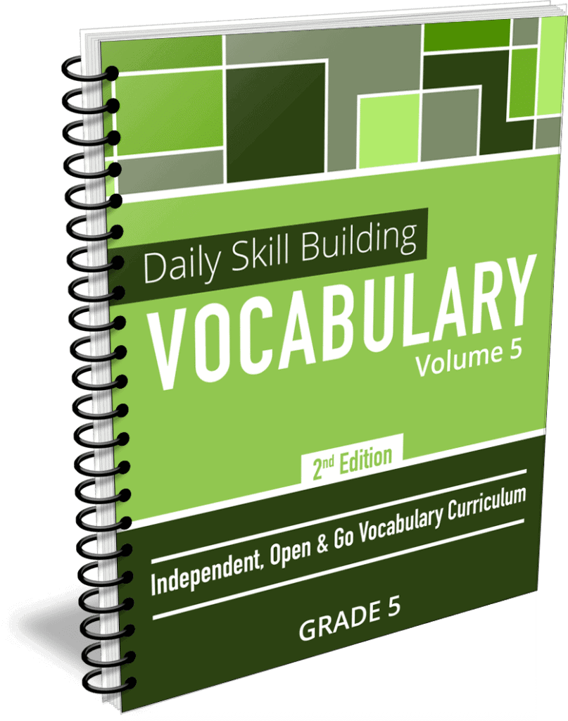 daily skill building vocabulary grade 5 second edition daily skill