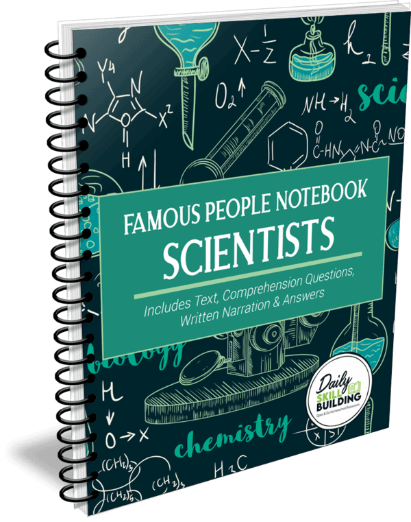 Famous People Notebook: Scientists