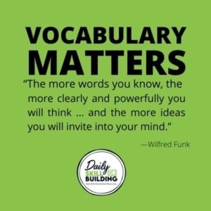 FREE Vocabulary Printable Pack with Reproducible Templates