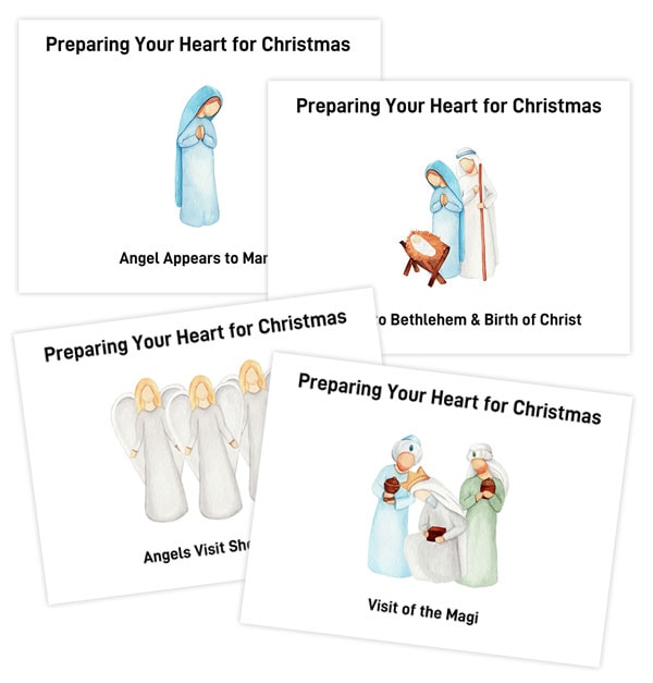 Christmas story cards