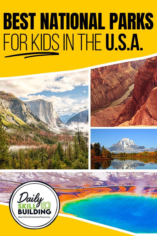Best National Parks for Kids in the U.S.A. with 5 pictures taken from national parks