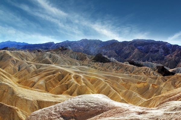 Famous view over Death Valley National Park U.S.A.