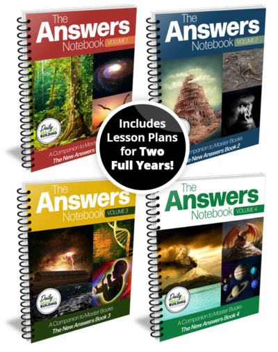 The Answers Notebooks Volumes 1-4 , Master Books Notebook Companions