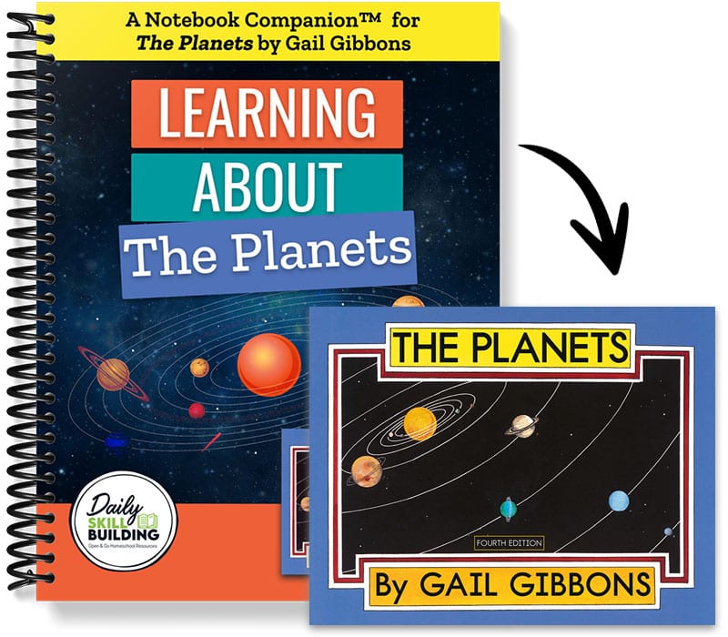Learning About The Planets Notebook Companion for The Planets by Gail Gibbons