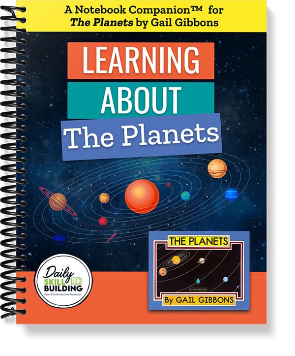 Learning About The Planets Notebook Companion for The Planets by Gail Gibbons