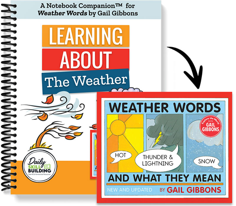 Learning About The Weather - A Notebook Companion™ to Weather Words and What They Mean by Gail Gibbons