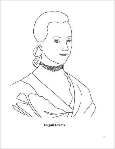 Abigail Adams coloring page