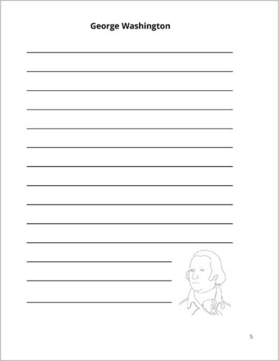George Washington notebook page
