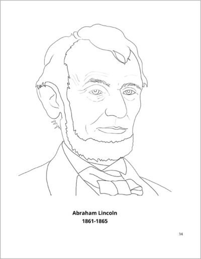 Abraham Lincoln coloring page