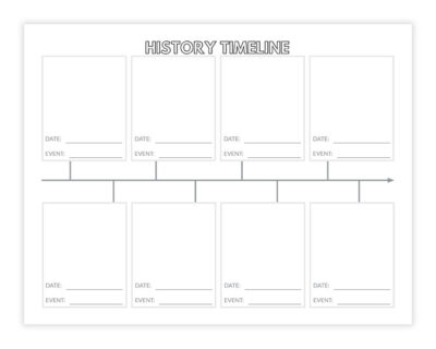 history timeline notebook page