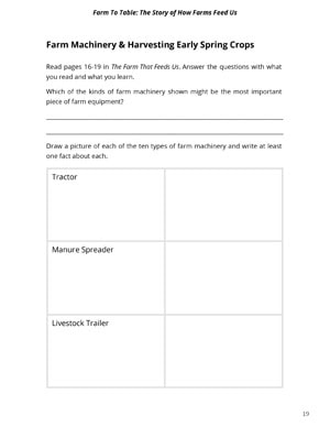 Farm To Table Sample
