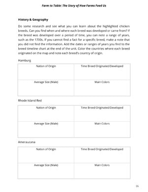 Farm To Table Sample