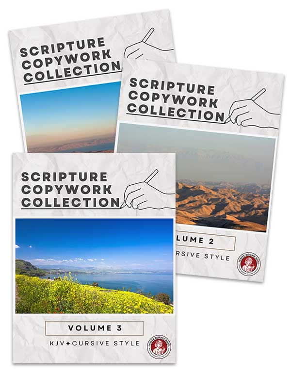 Scripture Copywork Collection (KJV) – Cursive