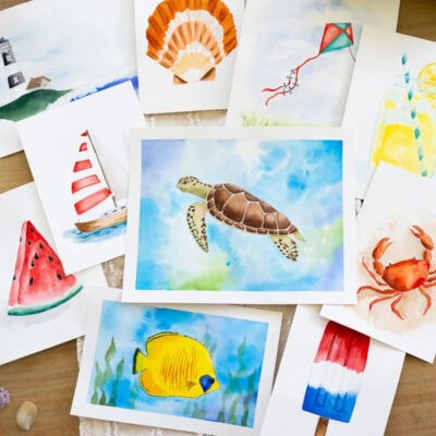 Coastal Summer Watercolor Class - Image 9