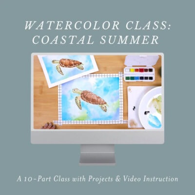 Coastal Summer Watercolor Class - Image 10