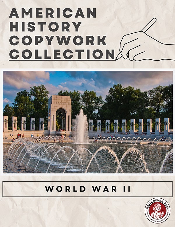 American History Copywork Collection - World War II