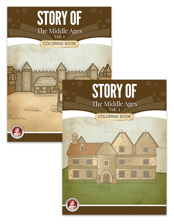 Story of the Middle Ages Coloring Book Set