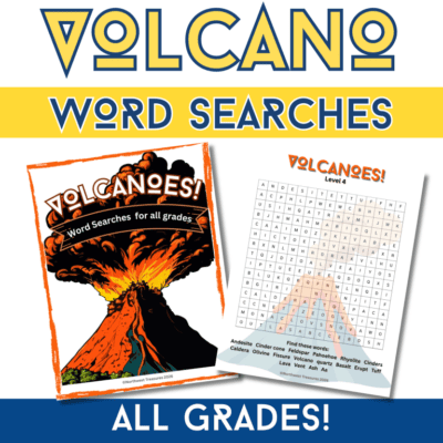 Volcano Word Search - Daily Skill Building